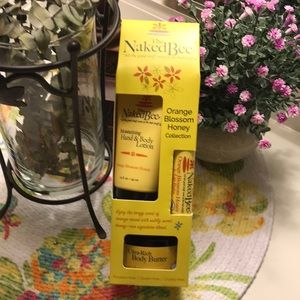 The Naked Bee Orange Blossom Honey Collection, 3 piece set. New